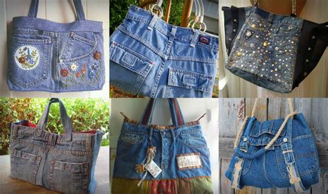 Jeans usado vira bolsa .